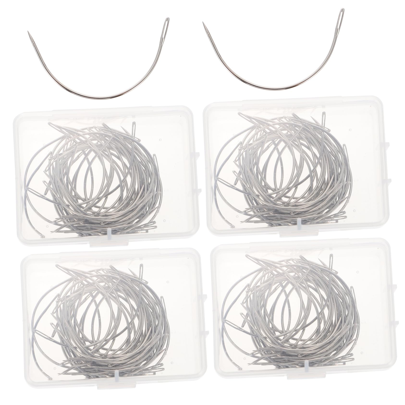 ERINGOGO Shaped Curved Needles for Hand Sewing Professional Upholstery Needles Multi Function Weaving Supply for Crafts and Upholstery Projects