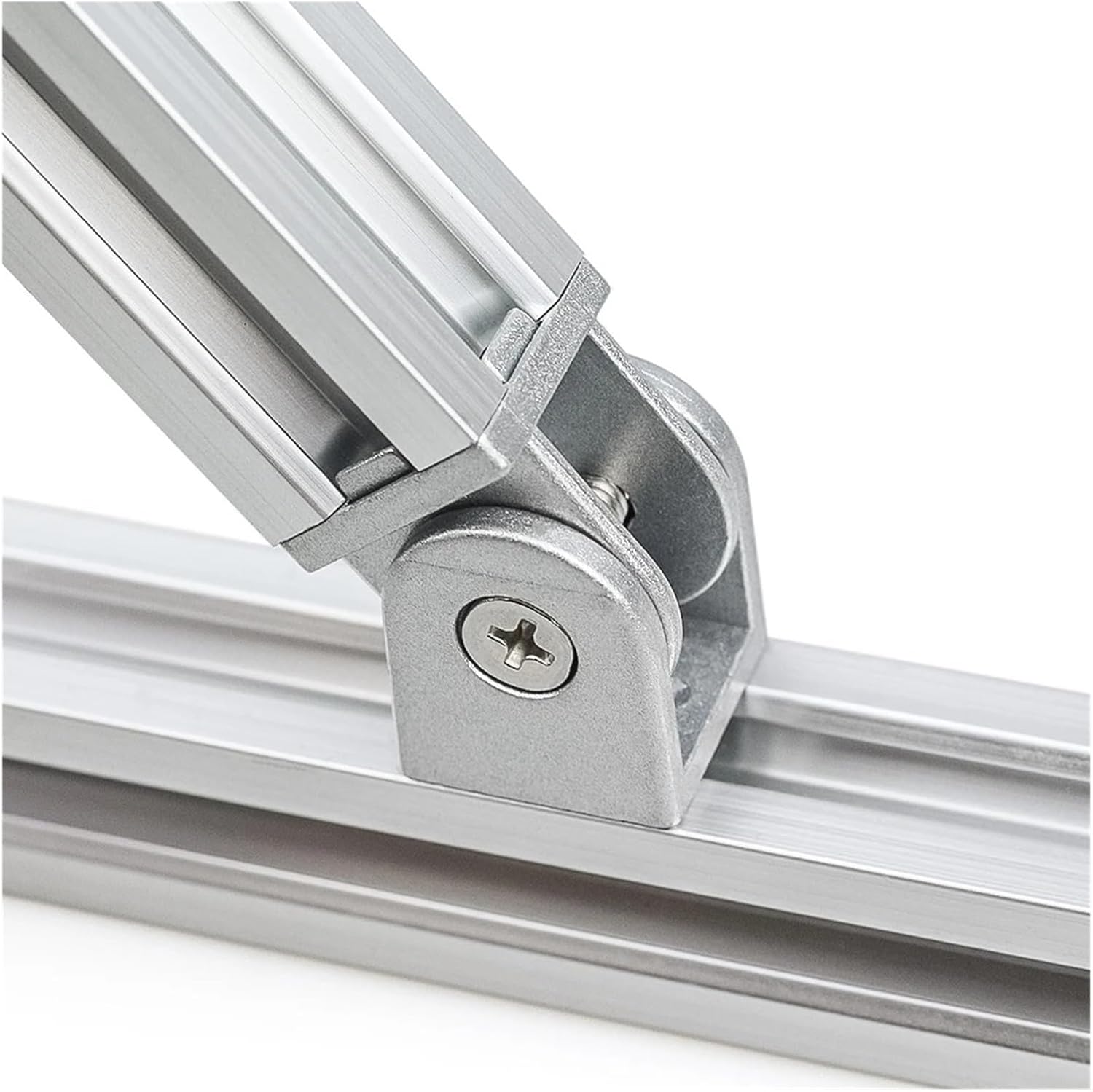 Adjustable Hinges Door Closing Hinges Flexible Pivot Joint Connector Cast Aluminum Hinge for 20/30/40/45 Series Aluminum Extrusion Profiles(4040)