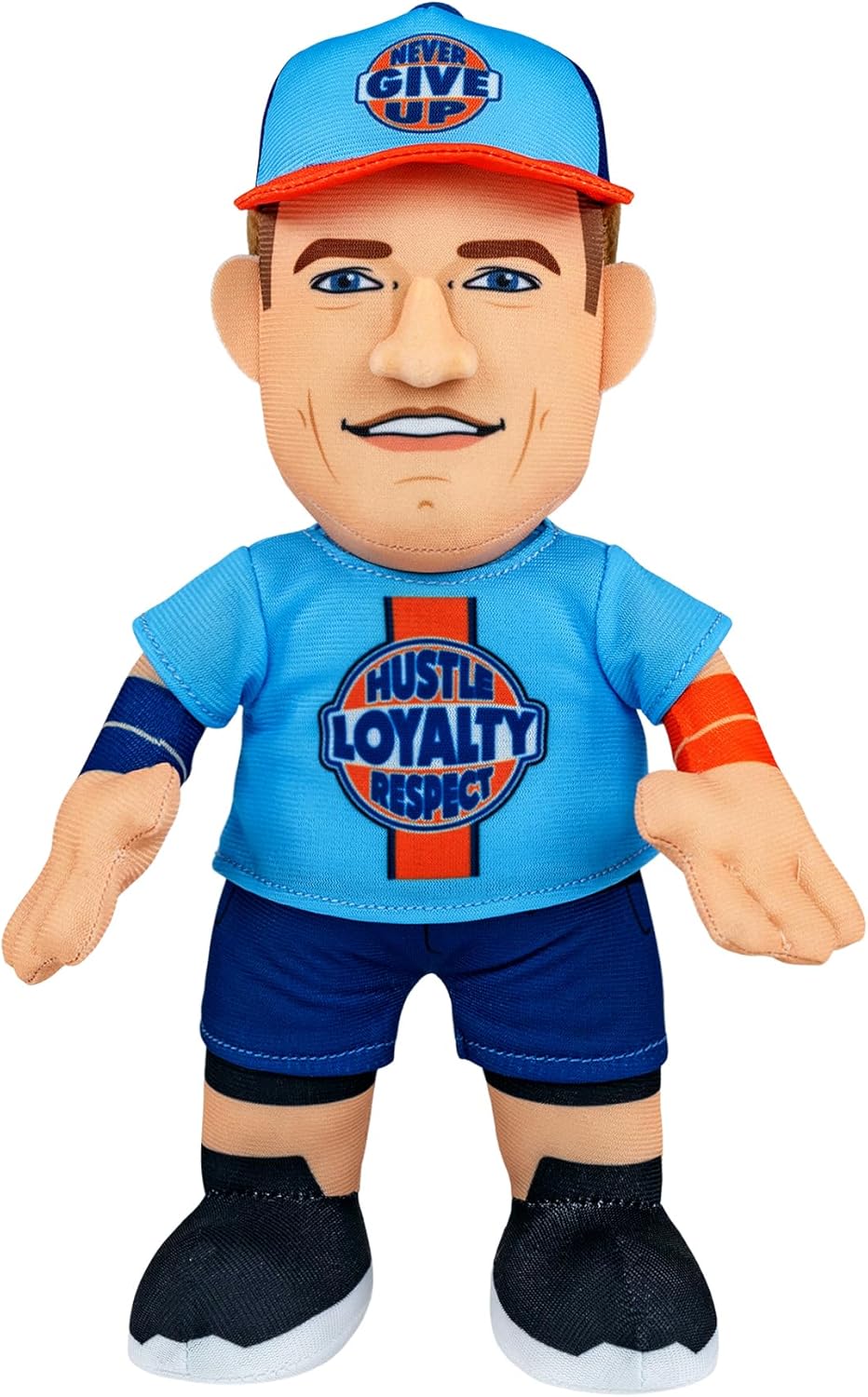 Bleacher Creatures WWE John Cena (Hustle Loyalty Respect) 10" Plush Figure - A Wrestling Legend for Play or Display