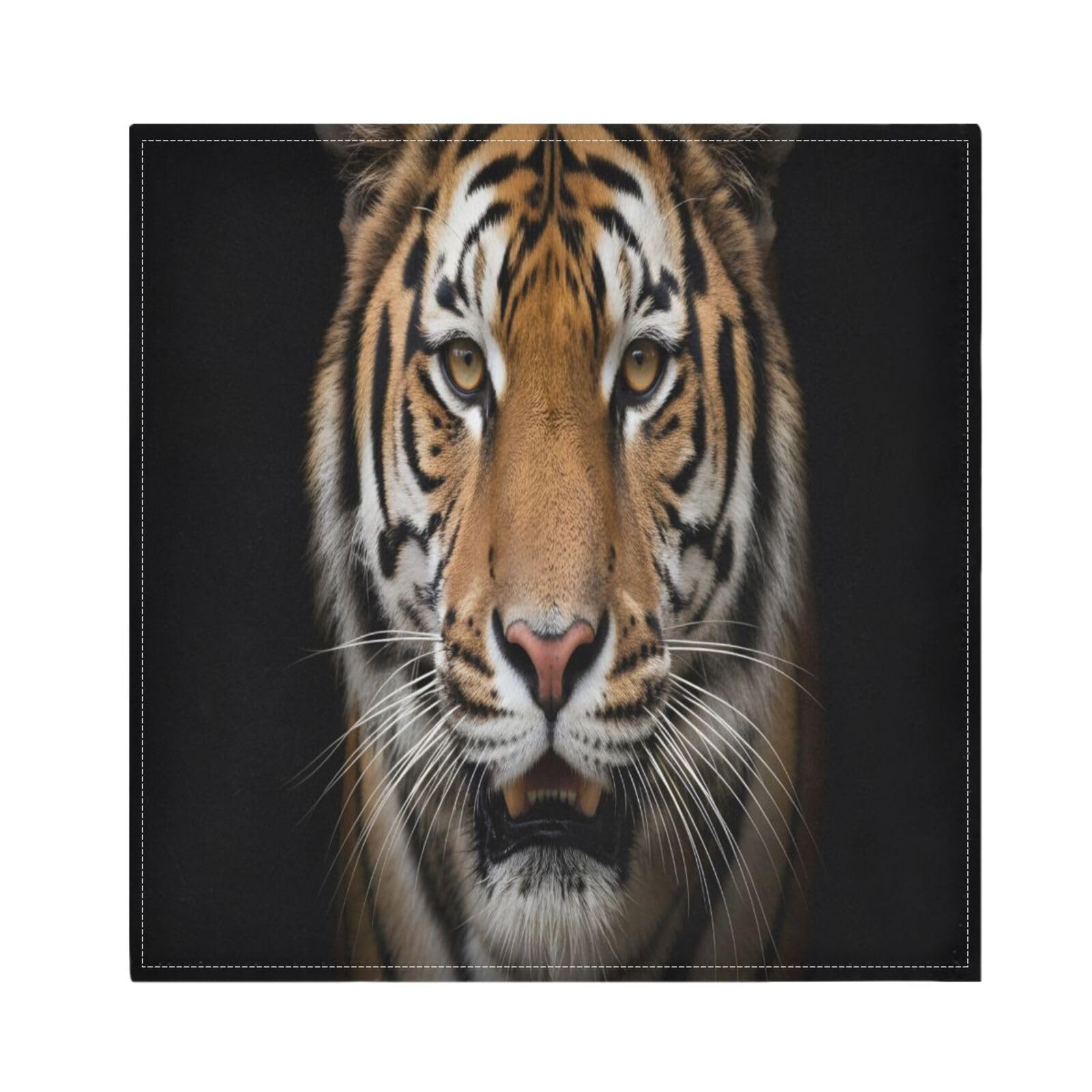 Ttgoth Tigers Cloth Napkin Set of 4 Washable & Reusable Dinner Napkins for Dining Table, Banquets, Wedding, Party, 50x50 cm