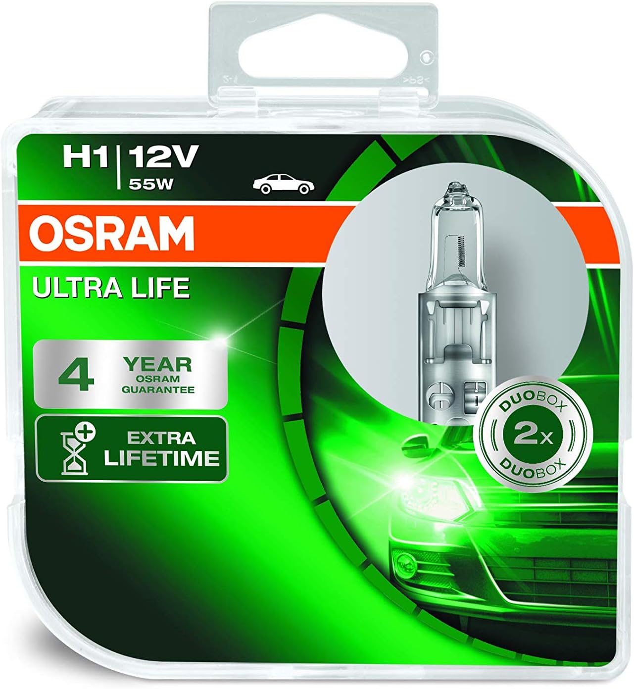 Amazon.com: Osram H1 Ultra Life 64150-ULT 12V 55W P14 5s (pair)