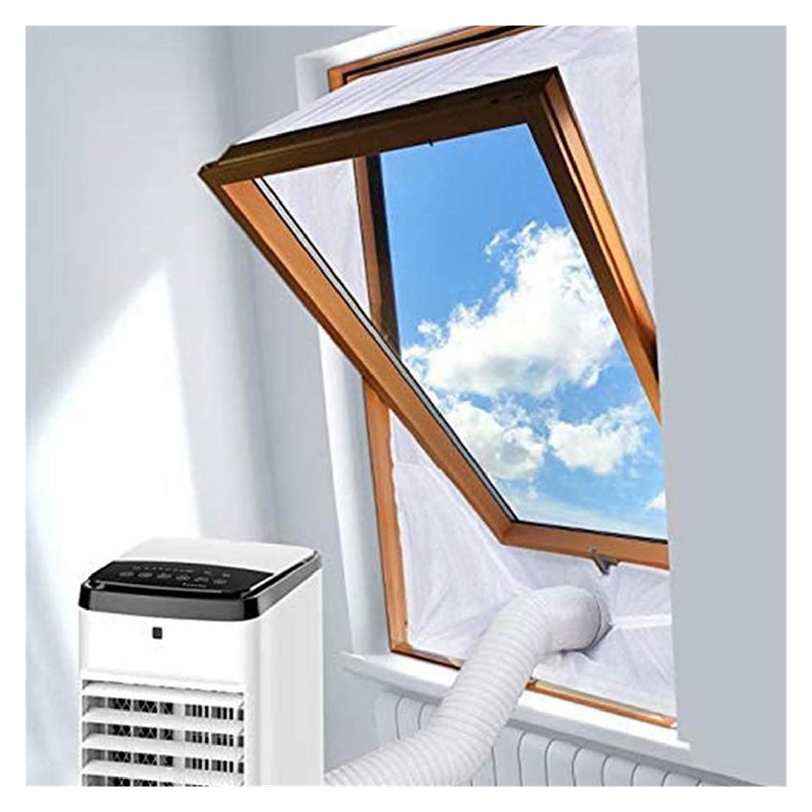 Guarnizione Universale For Finestra Air Lock, Piastra In Tessuto, Arresto Del'aria Calda, Kit Di Sigillatura For Uscita Del Condizionatore For Condizionatori D'aria Mobili Installazione Semplice