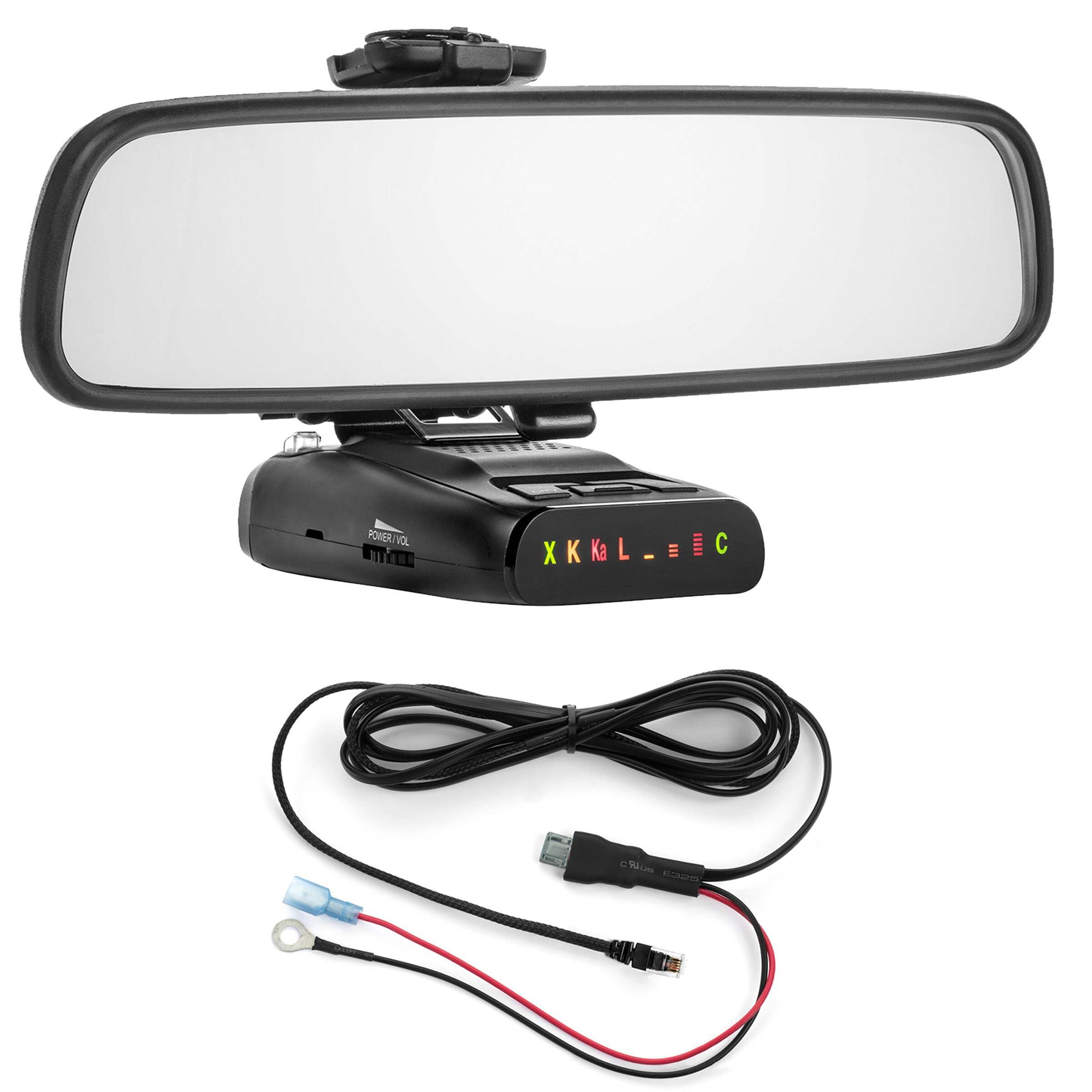 Mirror Mount + Direct Wire for Uniden Radar Detectors - DFR7 R3 R4 R7 R8 (4001209)