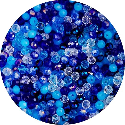 Crystal Glass Beads 6mm 500pcs Briollete Rondelle Faceted