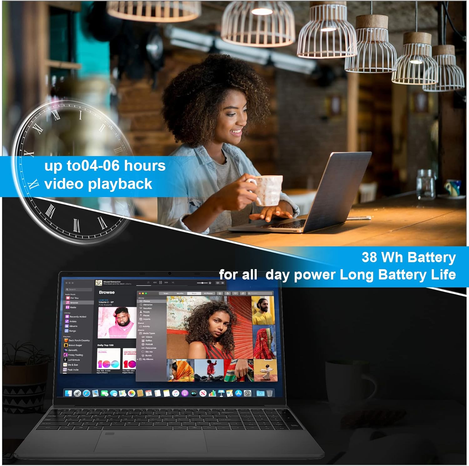 OUZRS 15,6 FHD IPS 1080p PC Portatile Windows 11, 8GB RAM + 256GB SSD Quad-core 2.9GHZ CPU, Ultrabook con Intel UHD Graphics, 5G+2.4Ghz WiFi,Mini-HDMI,USB 3.0 Laptop Batteria 38WH -Argento OUZRS 15,6 FHD IPS 1080p PC Portatile Windows 11, 8GB RAM + 256GB SSD Quad-core 2.9GHZ CPU, Ultrabook con Intel UHD Graphics, 5G+2.4Ghz WiFi,Mini-HDMI,USB 3.0 Laptop Batteria 38WH -Argento