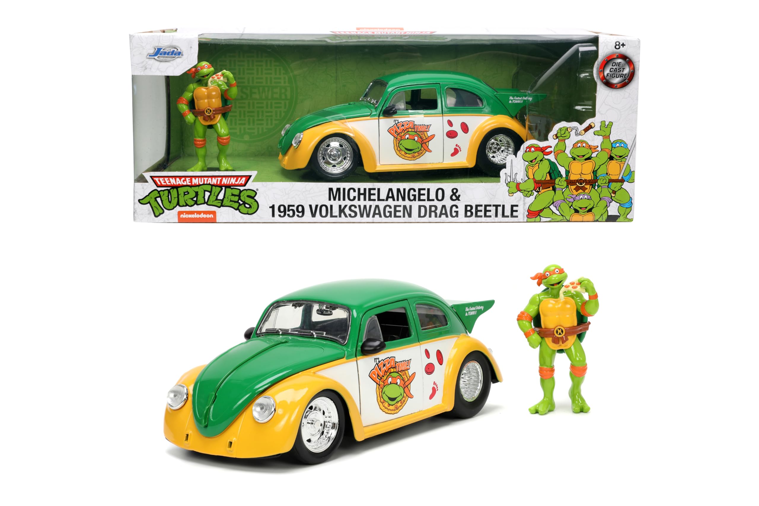 Jada Turtles 1959 VW Drag Beetle 1:24