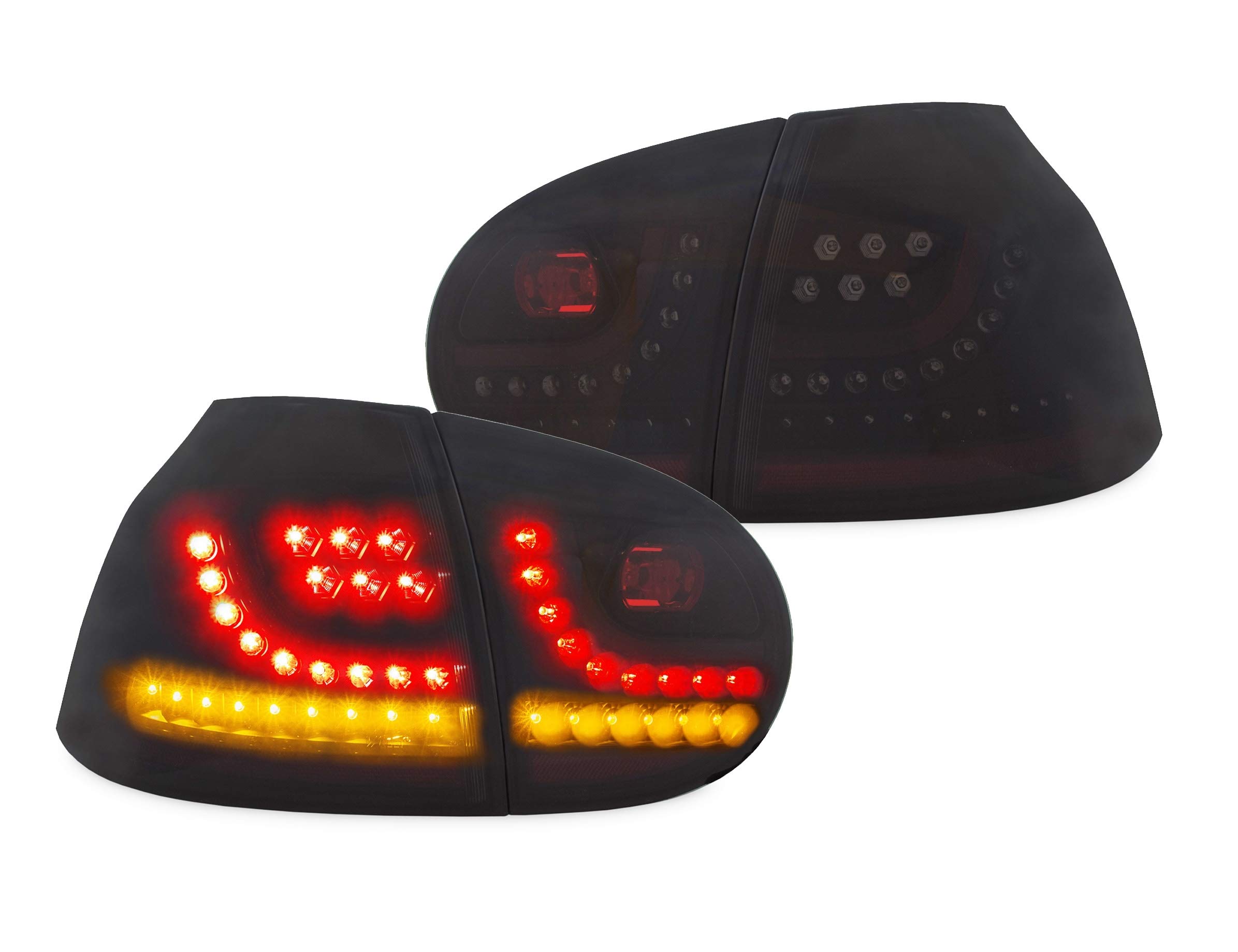 JOM części samochodowe i samochodowe Hifi GmbH tylne światła LED czarne z dynamicznym wskaźnikiem
