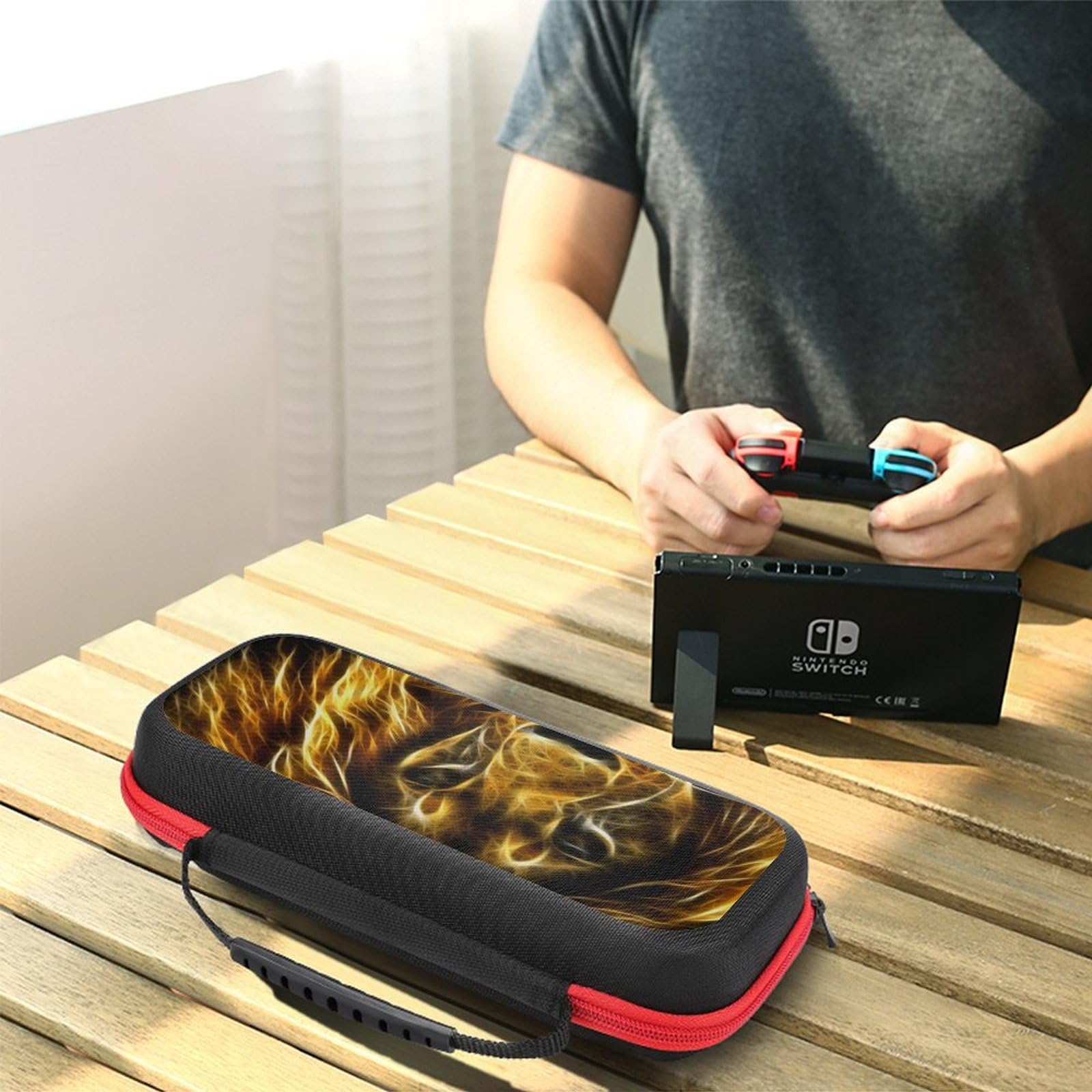 Amazon.co.jp: Switch用ケース ニンテンドースイッチケース 金獅子