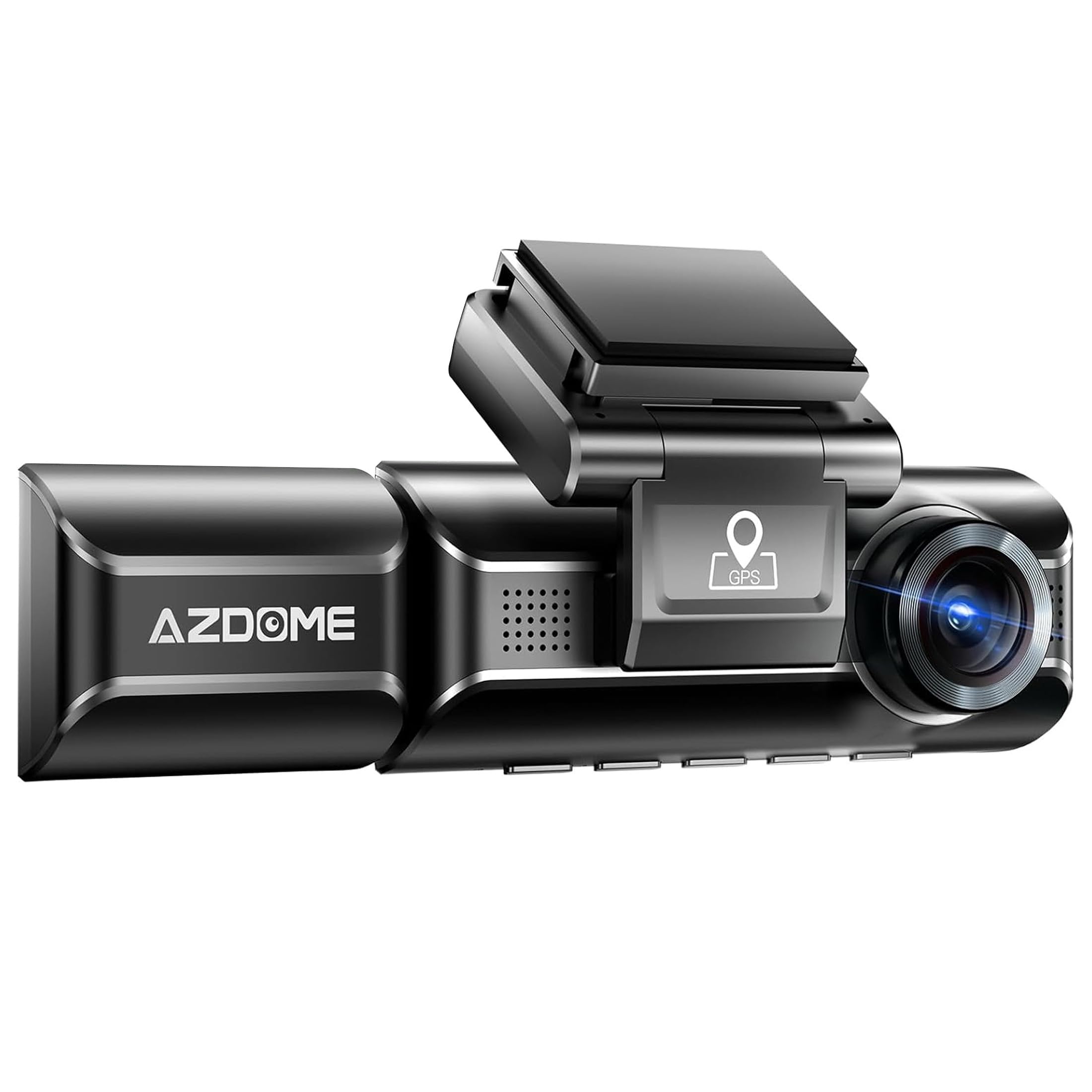 AZDOME M550 3 Channel Dash Cam, 4K+2.5K Dual Dash Camera for Cars Built-in WiFi GPS, 1440P+1080P+1440P Front and Rear Inside, 64GB Card Included, 3.19" IPS Screen, WDR, IR Night Vision, Parking Mode