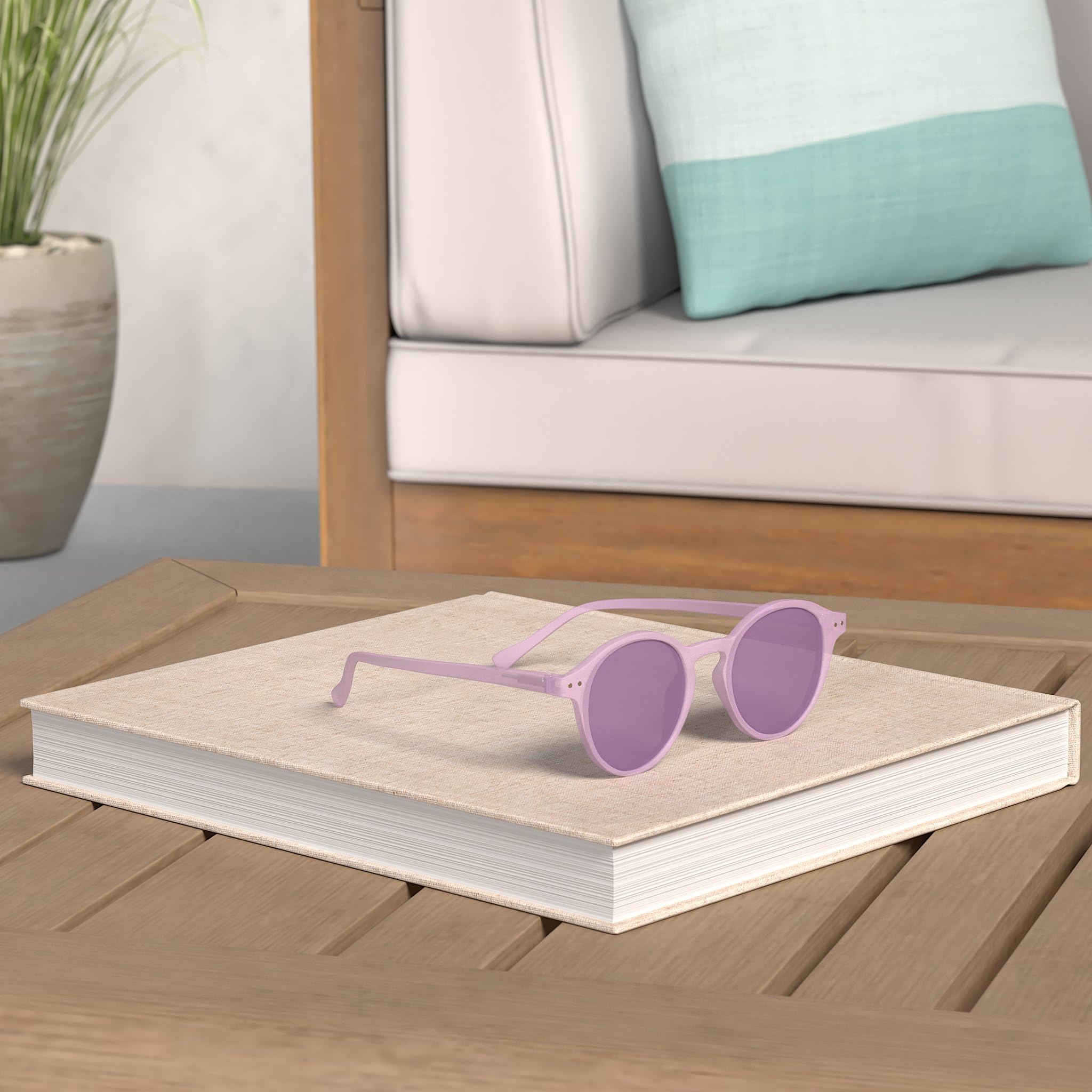 ZENOTTIC Occhiali da Sole Polarizzati Retrò Classici Rotondi Vintage Occhiali da Sole UV400 Montatura da Uomo e Donna