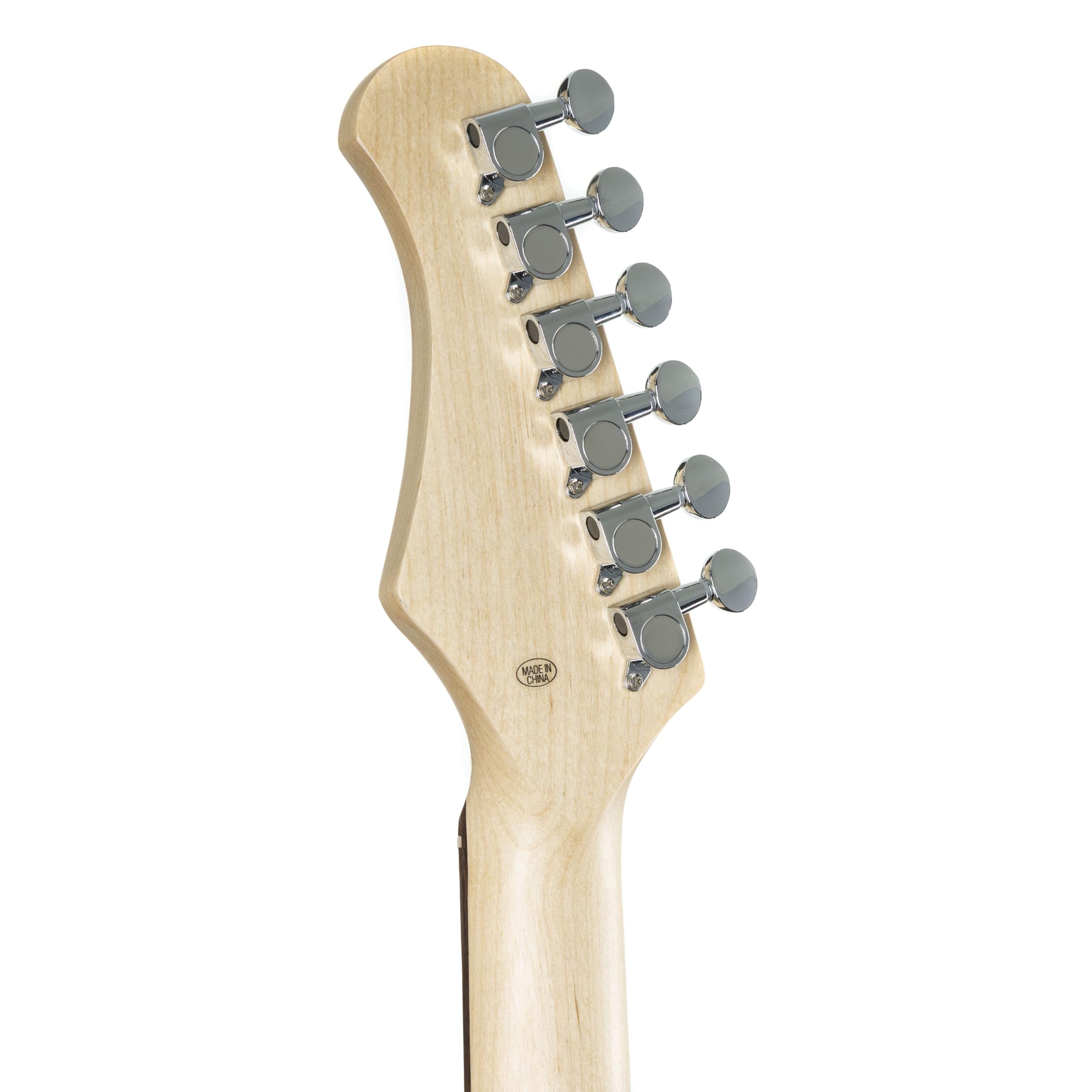 J & D ST Rock Guitar Einsteiger Set mit schwarzer ST-Stil E-Gitarre, Verstärker, Stimmgerät, Gigbag, Kabel, Gurt, Plektren, Saiten