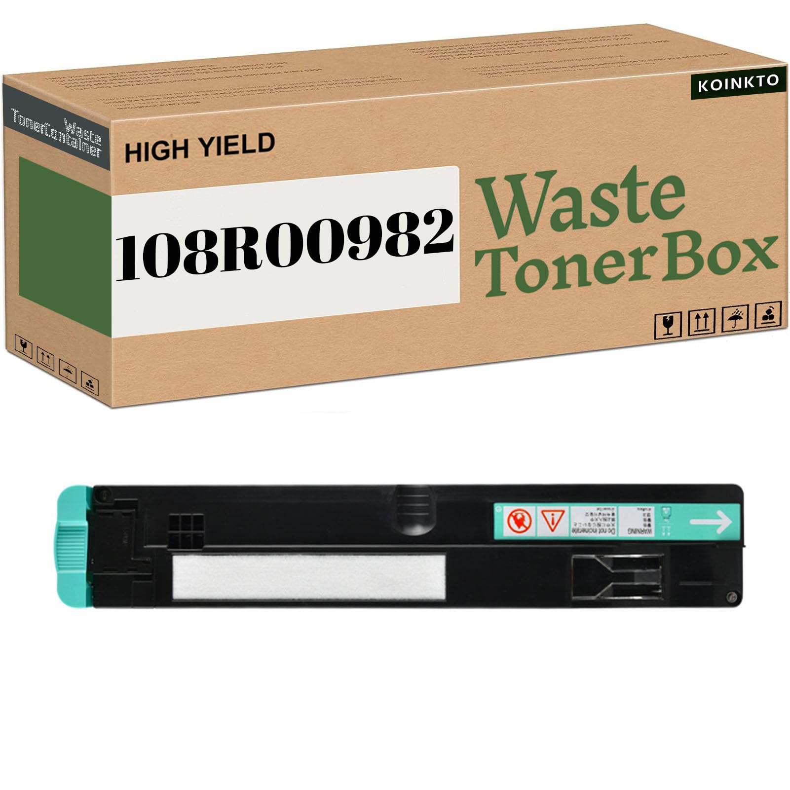 Compatible Waste Toner Box Replacement for Xerox 108R00982 , Fit for Phaser 7800 7800DN 7800DX 7800GX Printer (1-Pack)
