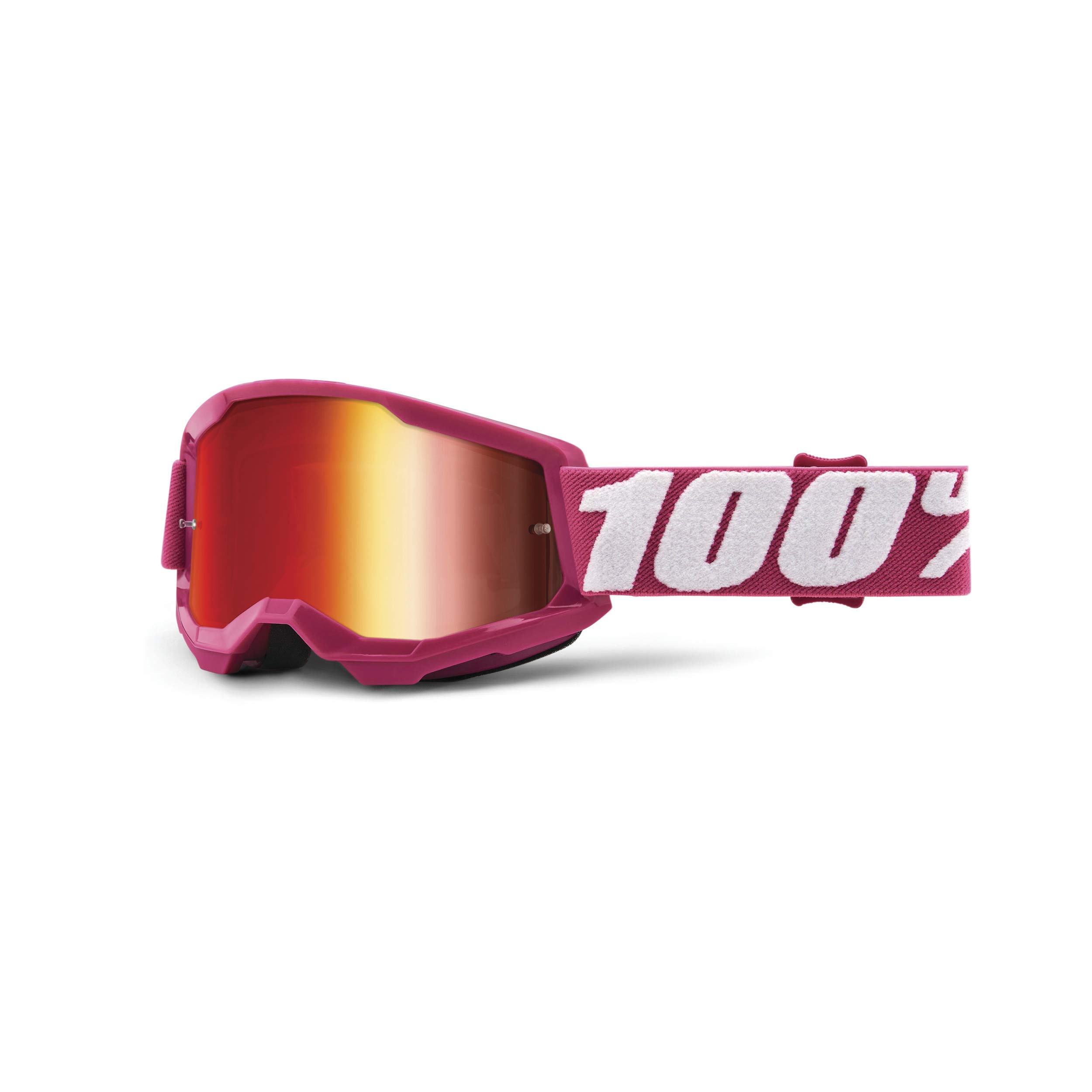 100% 1 Unisex Kids’ Strata 2 Sunglasses, Pink, Kinder