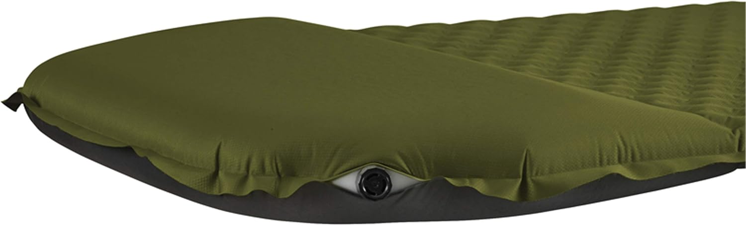 Snugpak Elite Oversized Self Inflating Mat with Built In Pillow and Non-Slip Bottom, Olive