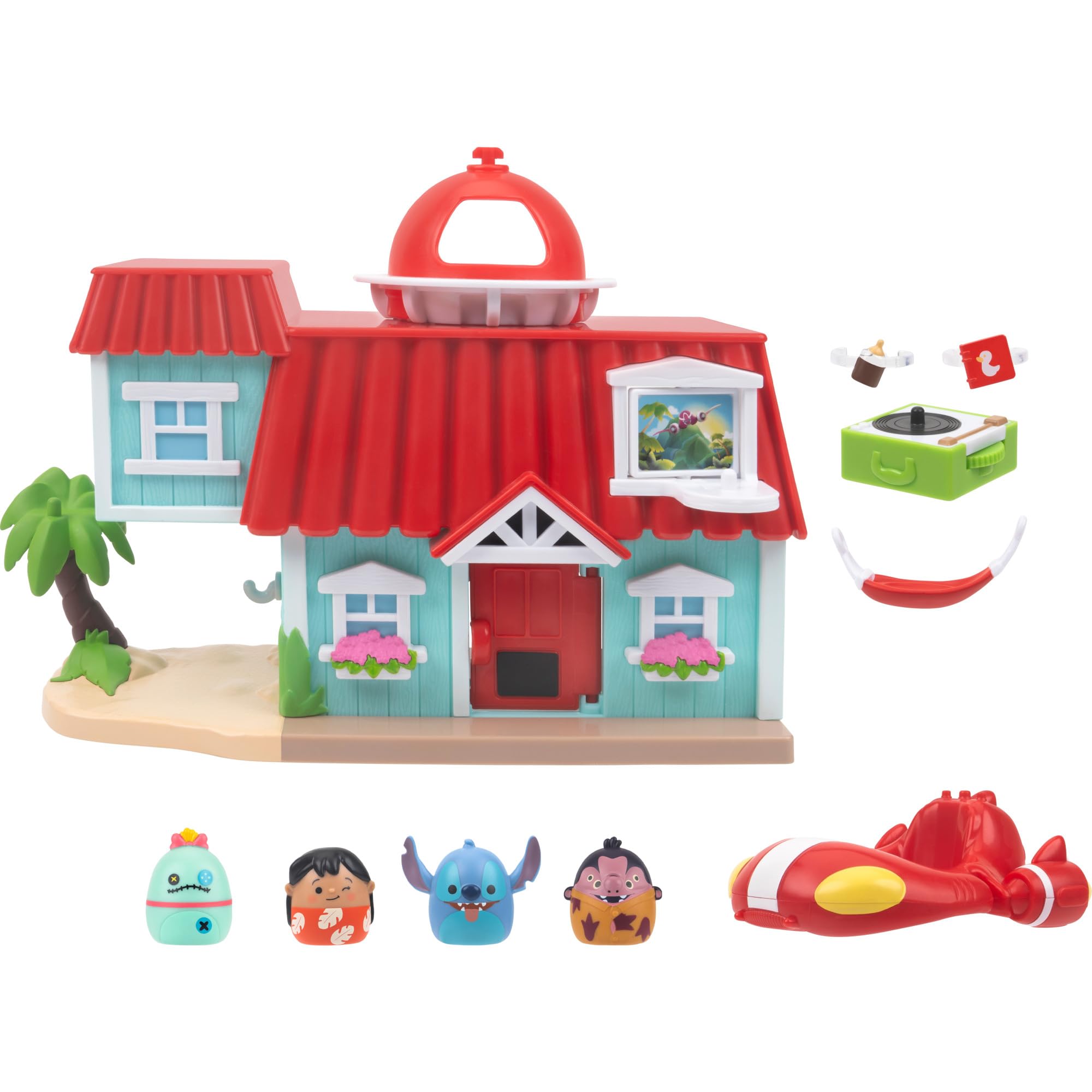 Squish-a-longs Disney Stitch Lilo's House Playset