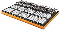 Vista 3 de GEARWRENCH 60 Piece 1/2” Drive Master SAE Socket Set in Foam Storage Tray - GWMSSKT12SAE