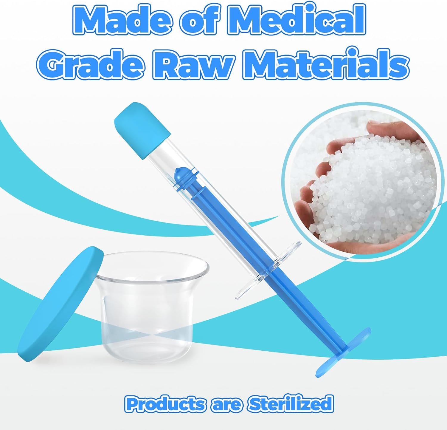 at Home Insemination Kit, Sterile Designed Comfort Minimal Waste Artificial Insemination Kit for Women, 3 Applicators + Collection Cup