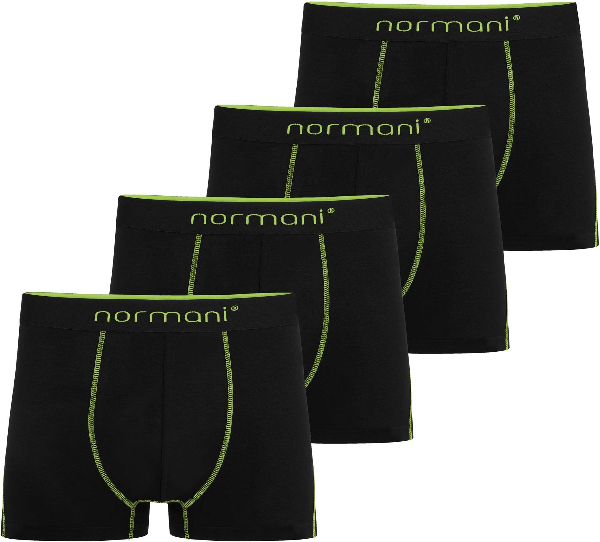 normani 4 x Bunte Boxershorts aus Baumwolle für Männer - Farbige Herren Retroshorts Unterwäsche in S - 4XL