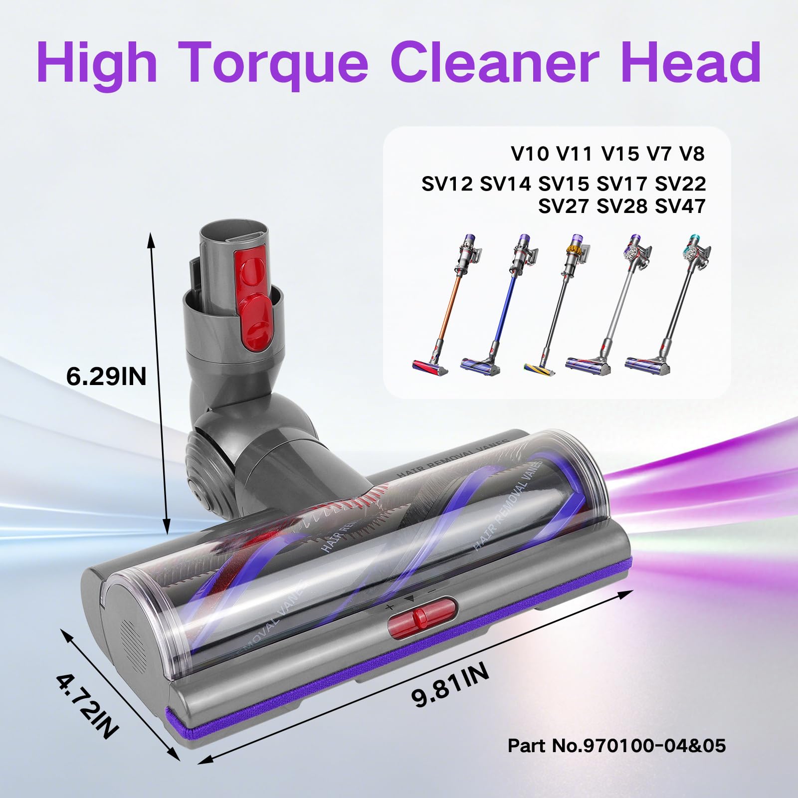 Spazzola High Torque ricambio Compatibile Dyson V7 V8 V10 V11 V15