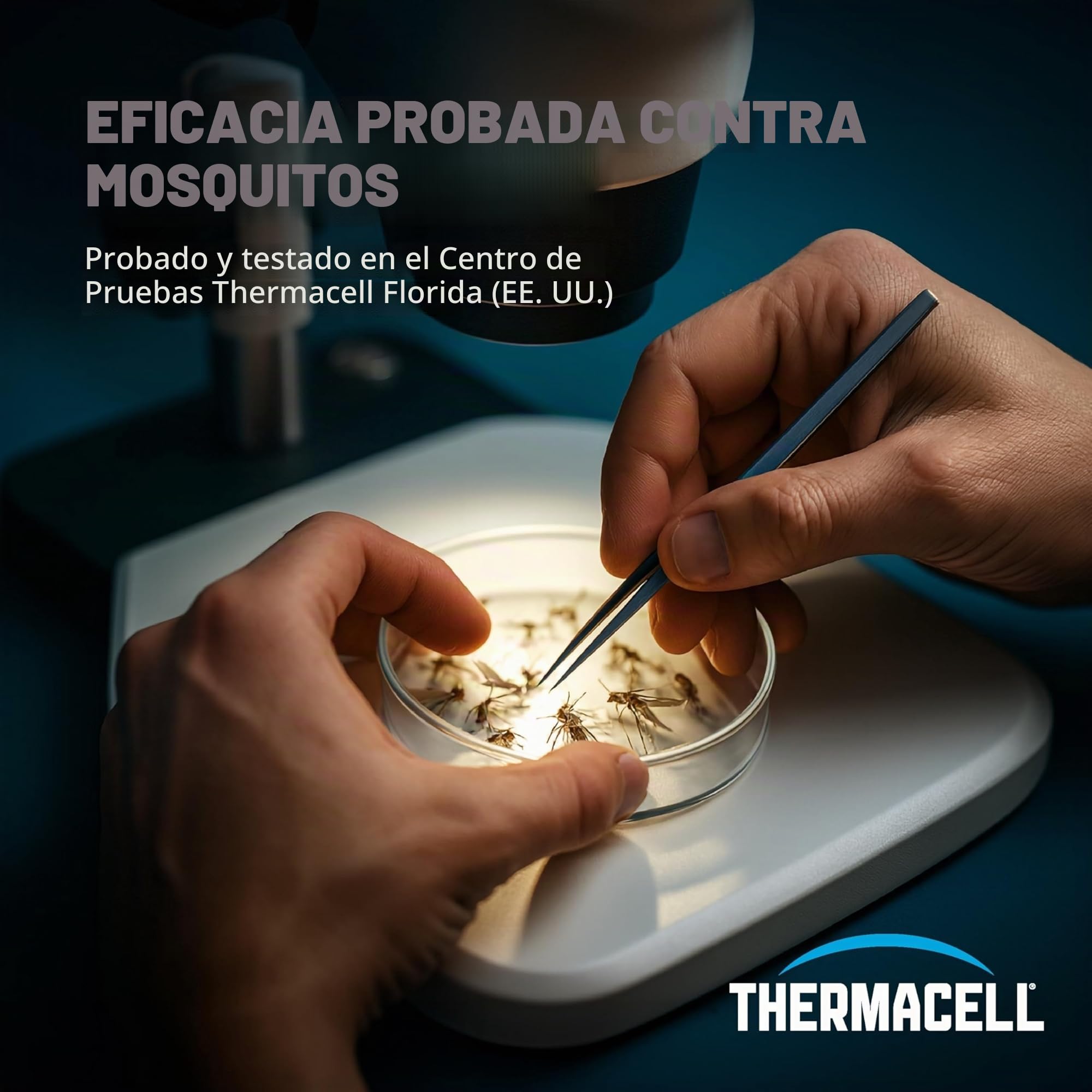 THERMACELL - Difusor antimosquitos y Mosquitos, para Exteriores, jardín, terraza, inalámbrico, nómada, Zona de protección, 20 m², Efecto rápido, Inodoro, recargas no Incluidas, Color Blanco