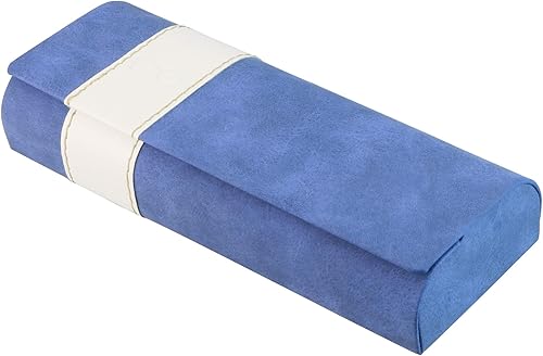 LifeArt Caso duro de la lente de la cáscara, caso de gafas de sol portátil, Caso de la lente de cuero de la PU de moda, ligero