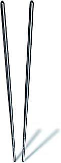 Mepra Oro Nero Chopsticks â€“ [Pack of 2], 22.9 cm, Polished Black Finish, Dishwasher Safe Cutlery