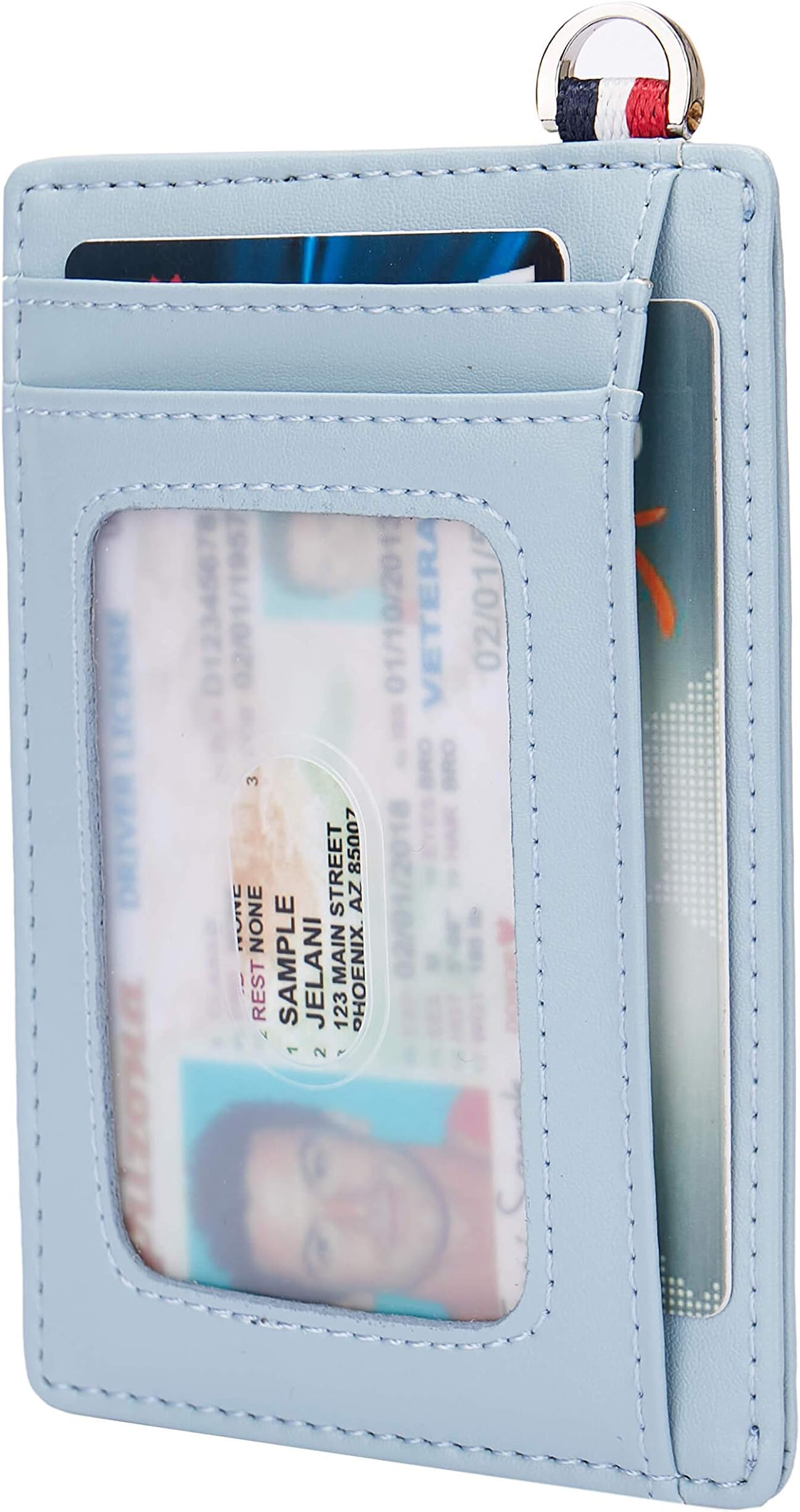 NersundaSmall RFID Blocking Minimalist Credit Card Holder Pocket Slim Wallets for Men Women