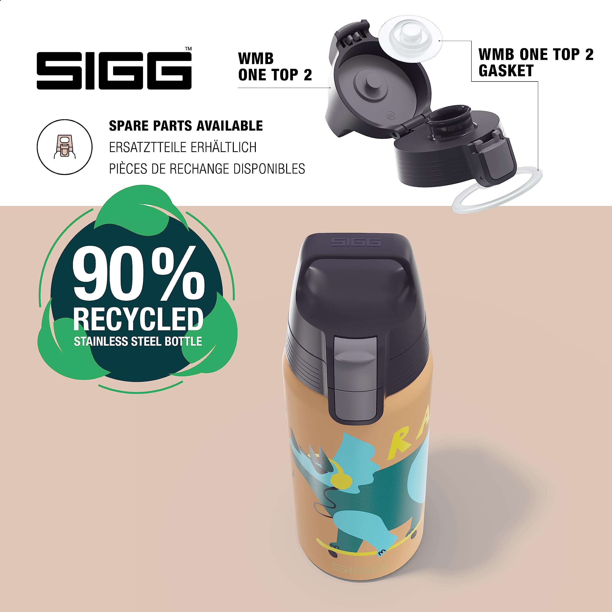 Sigg, Insulated Kids Water Bottle, Shield One Therm, Suitable For Carbonated Beverages, Leakproof, Dishwasher Safe, BPA Free - Image 4