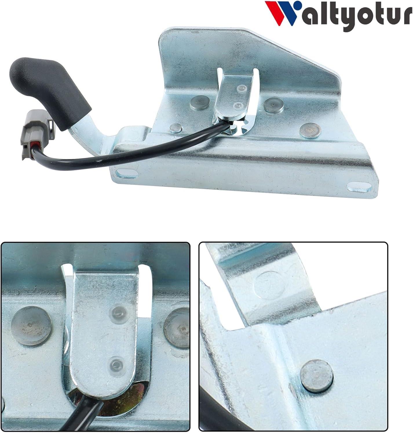 waltyotur 7109661 Front Door Latch Lock with Sensor Replacement for Bobcat Skid Steer Loader 751 753 763 773 863 864 873 883 S100 S130 S150 S160