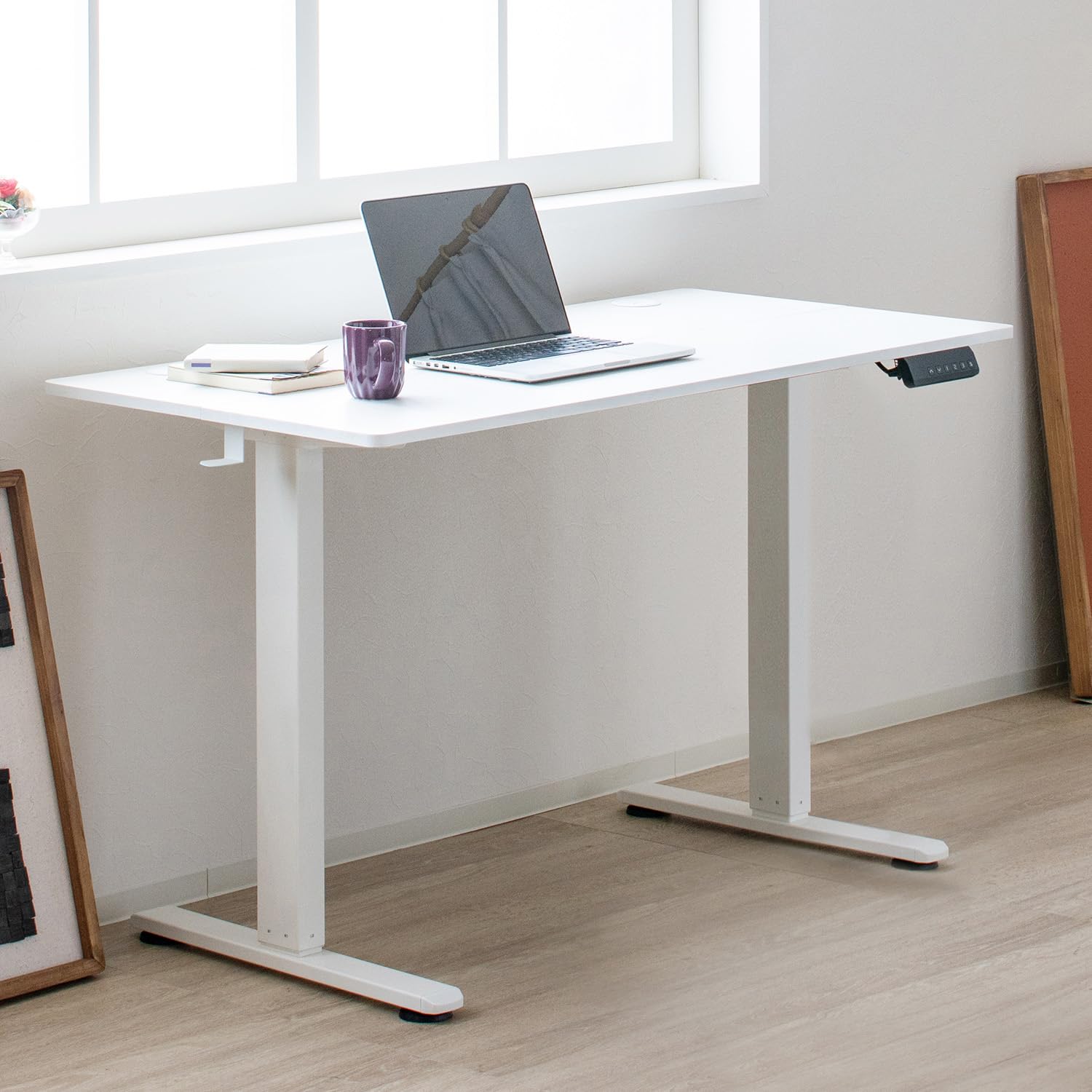 Amazon.co.jp: デスク 電動式昇降デスク スタンディングデスク 幅120