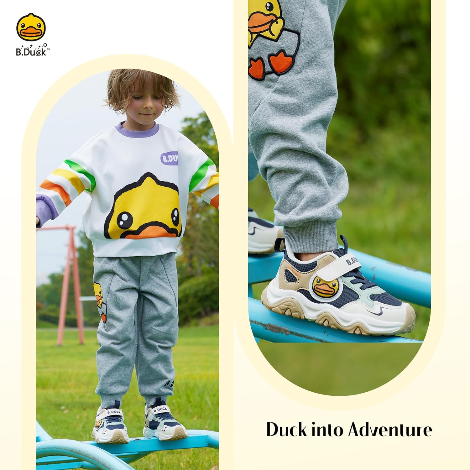 BDUCK+ Toddler Shoes for Girl and Boy [Toddler 4-Toddler 12] Kids Shoes Toddler Sneakers Girls Shoes Toddler Running Shoes Toddler Sneakers for Toddler/Little Kid Shoes - Image 2