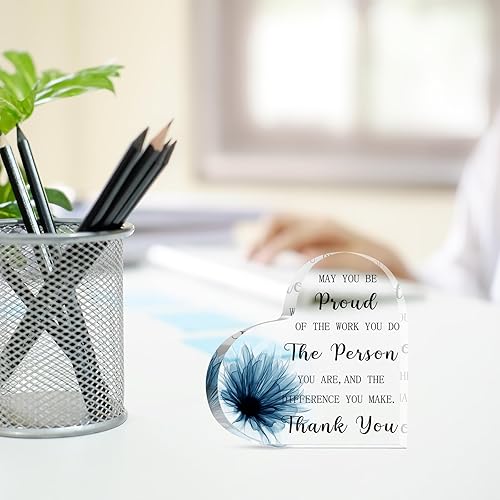 Miniatura 2 de Bucherry 6 carteles de agradecimiento con texto en inglés «May You Be Proud of The Work You Do», regalos de agradecimiento acrílico, regalos