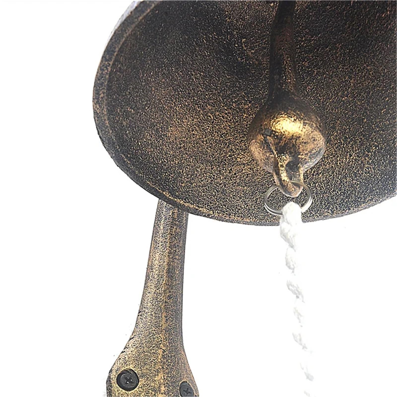Campanello for esterno o interno per Porte, Bar, Pub | Campanello da muro d'ingresso di benvenuto con battente da giardino vintage