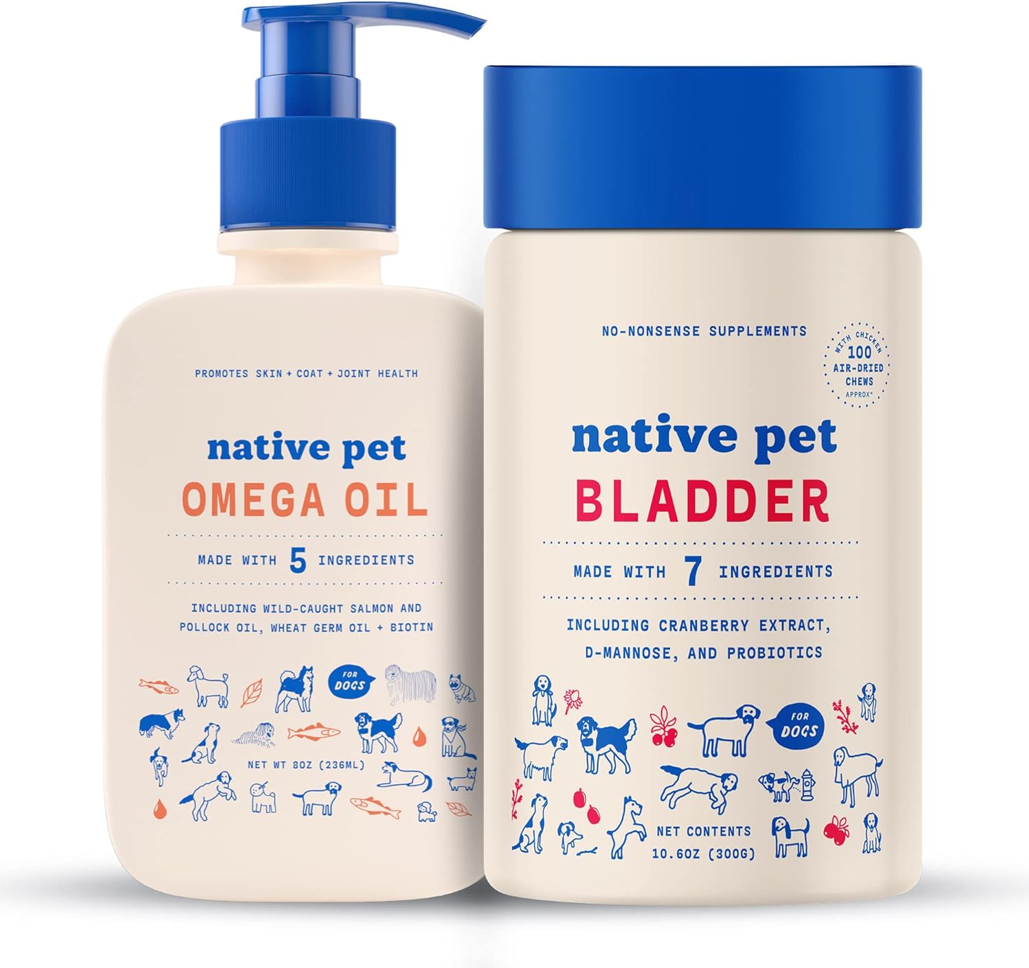 Native Pet Dog UTI Treatment Over The Counter & Fish Oil