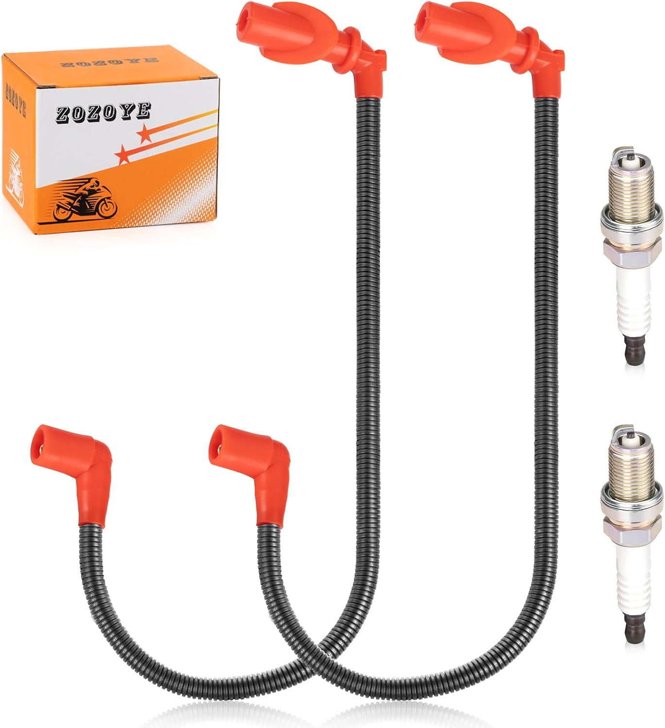 3021671 Ignition coil Spark plug Cap & Wire & Spark plug for Polaris 2005-2016 Sportsman Ranger 700 800 2008-2010 RZR 4 S 800