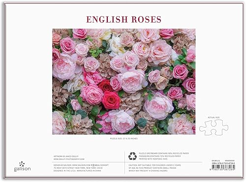 Miniatura 10 de Puzzle de 1000 piezas de rosas inglesa