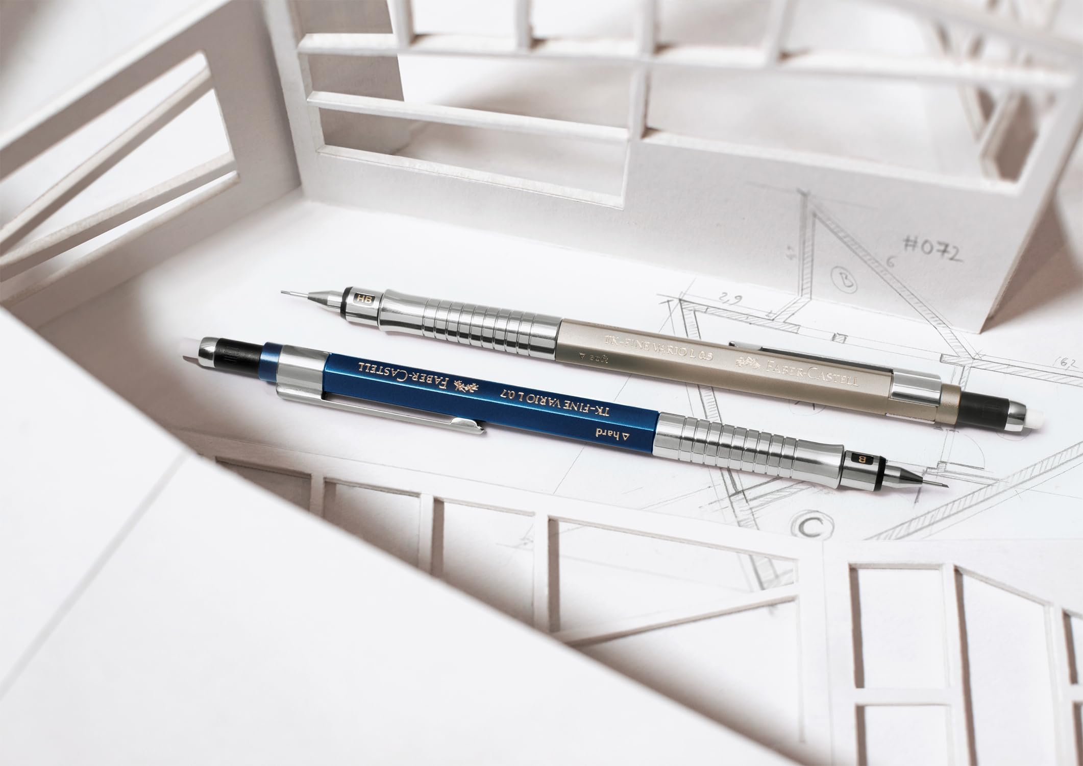 Faber-Castell TK-Fine Vario L 0,7 mm Druckbleistift-Set, Champagne Gold