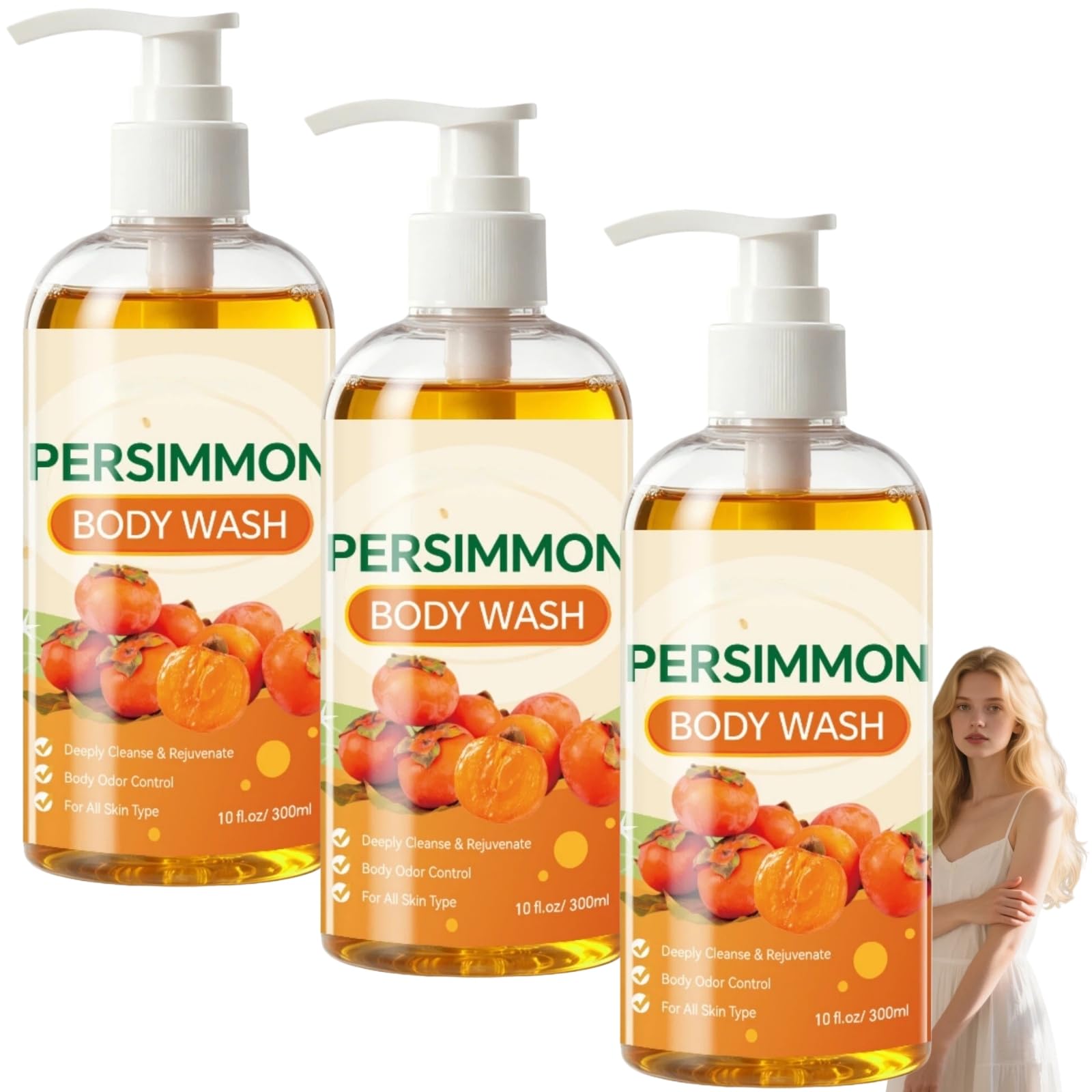 Gel doccia deodorante con estratto di kaki contro gli odori sgradevoli, rimuove i depositi che causano odori e lascia una sensazione di freschezza sulla pelle grazie alla ricca schiuma. Delicato (3 | Idrata la pelle secca e matura, rigenera e pulisce con
