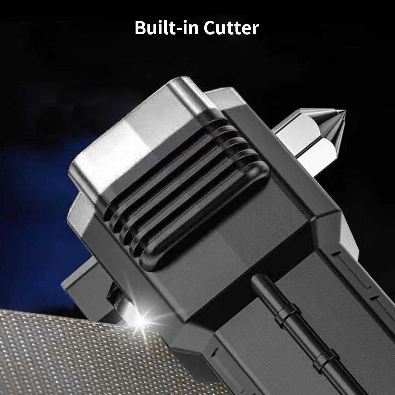 Torcia Da Lavoro Multifunzionale, Lampada Da Ispezione Ricaricabile Torcia Con Martello Magnetico Con Taglierino E Indicatore Luminoso Rosso E Blu Per Campeggioriparazioneemergenza Classe Di Effici 85667492 - Foto 9