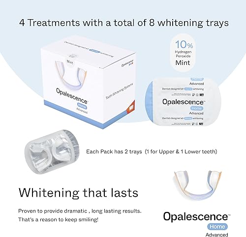 Miniatura 4 de Opalescence GO Home Advanced - Blanqueamiento dental 10%  (4 tratamientos) Peróxido de hidrógeno PF  Kit de blanqueamiento dental  Bandejas