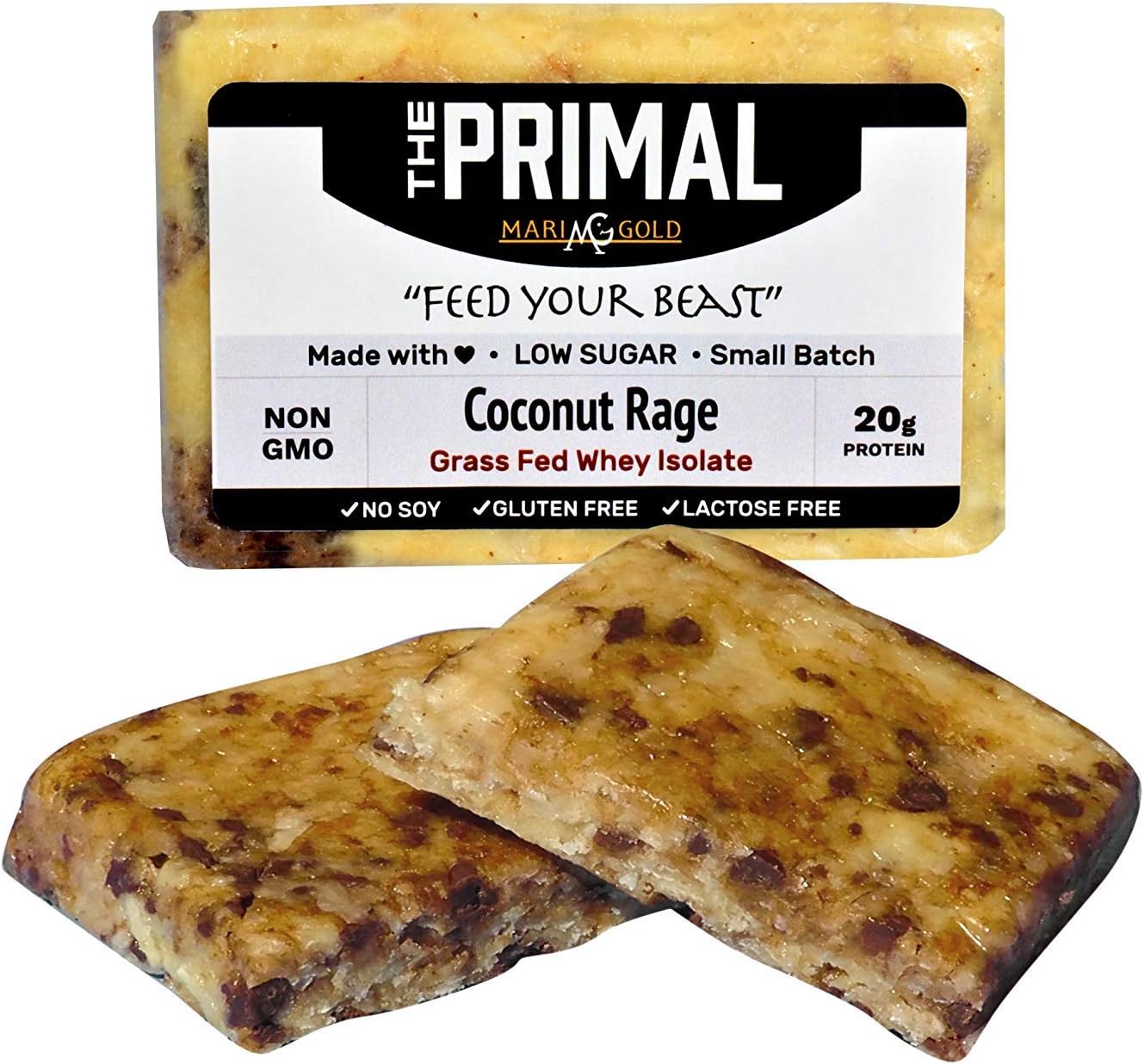 PALEO Friendly - PRIMAL Protein Bars by MariGold Bars (Coconut Rage)