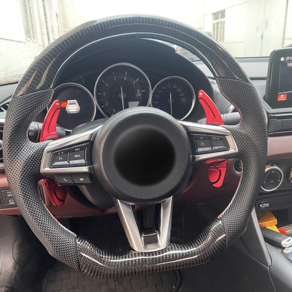 XTevu Steering Wheel, Carbon Fiber Steering Wheel Sport Wheel with