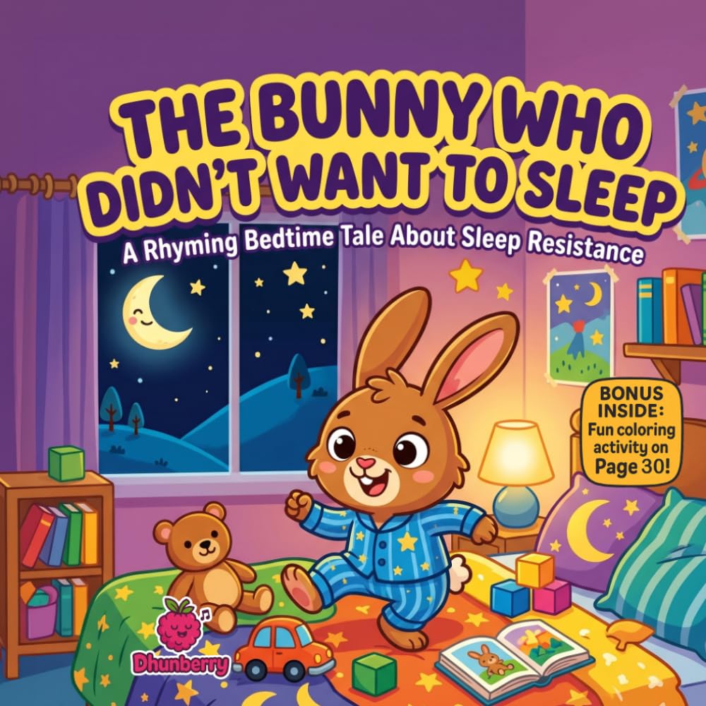 The Bunny Who Didn’t Want to Sleep: A Silly Rhyming Bedtime Picture Book About Sleep Routines and Bedtime Resistance