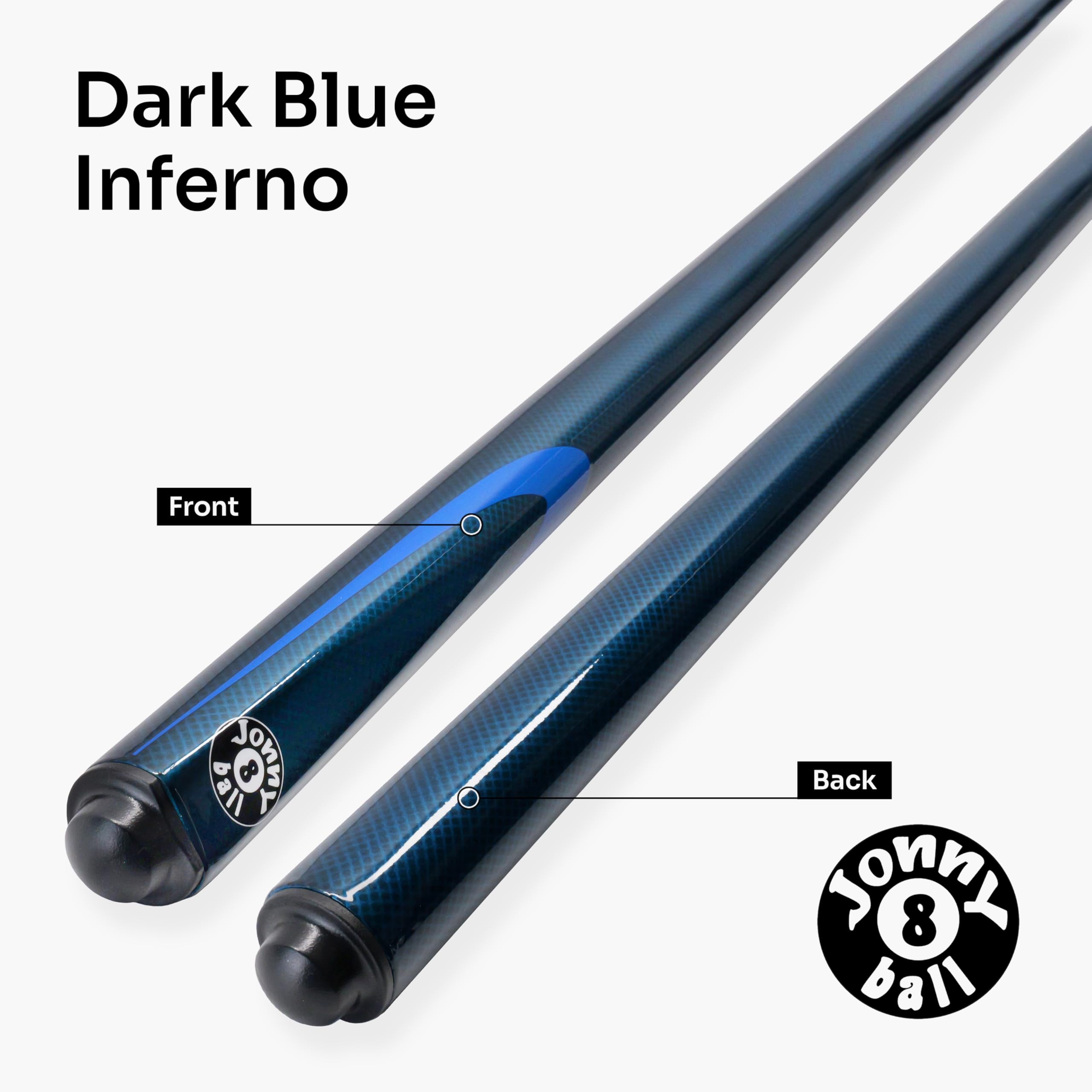 Inferno 2 Piece Fiberglass Snooker & Pool Cue - 9.5mm Layered Tip | Vibrant Colours Perfect Gift for Aspiring Players Tip Shaped and Ready for Play Highly Portable 19oz Weight product thumbnail 3