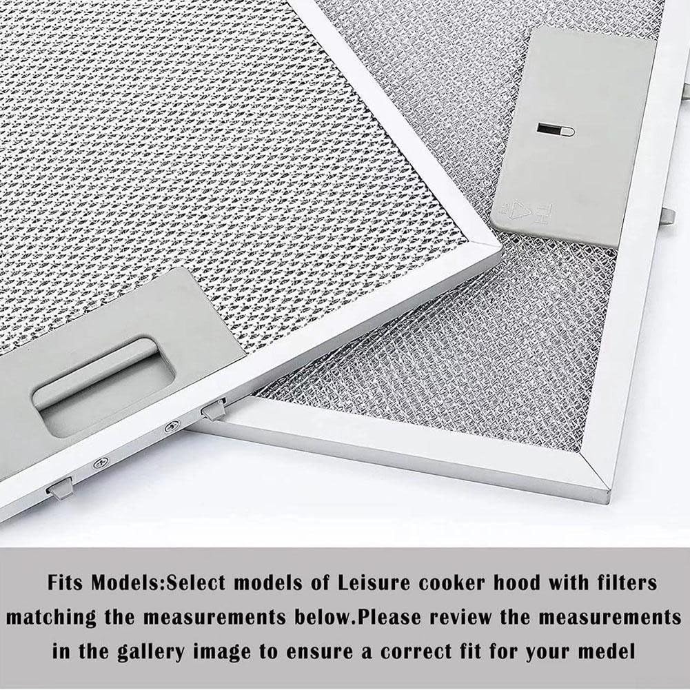 Abluftfilter aus Metallgeflecht, 270 x 250 mm, Edelstahl-Filter für Dunstabzugshaube, Küche, Abluftventilator, 4 Stück
