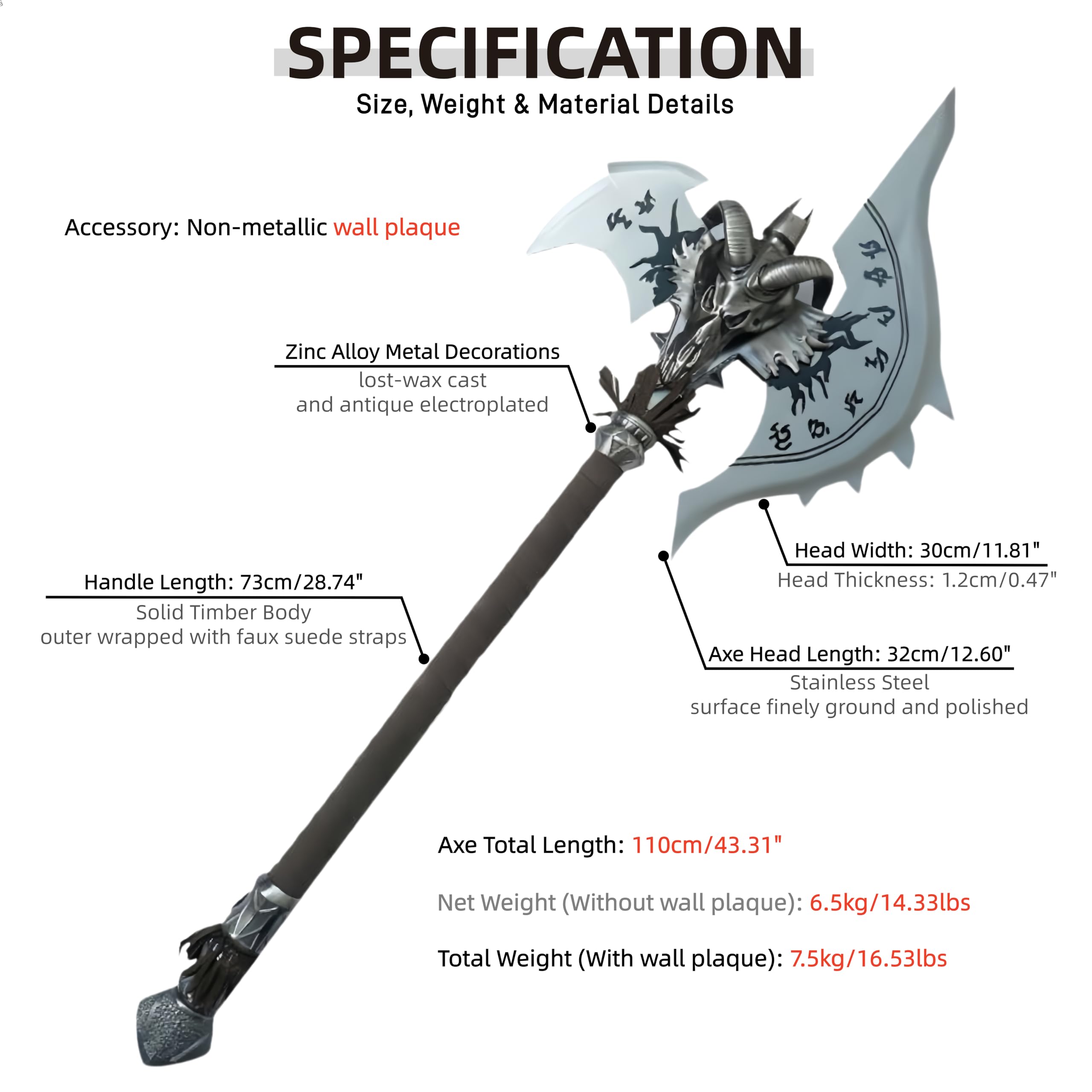 Amazon.com: Sword Valley Shadowmourne - Legendary Two-Handed Axe