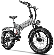1500W Folding Electric Bike for Adults Full Suspension,52v 20AH Electric Dirt Bike with 20"x 4.0 Fat Tire, Max 30+MPH & 70...
