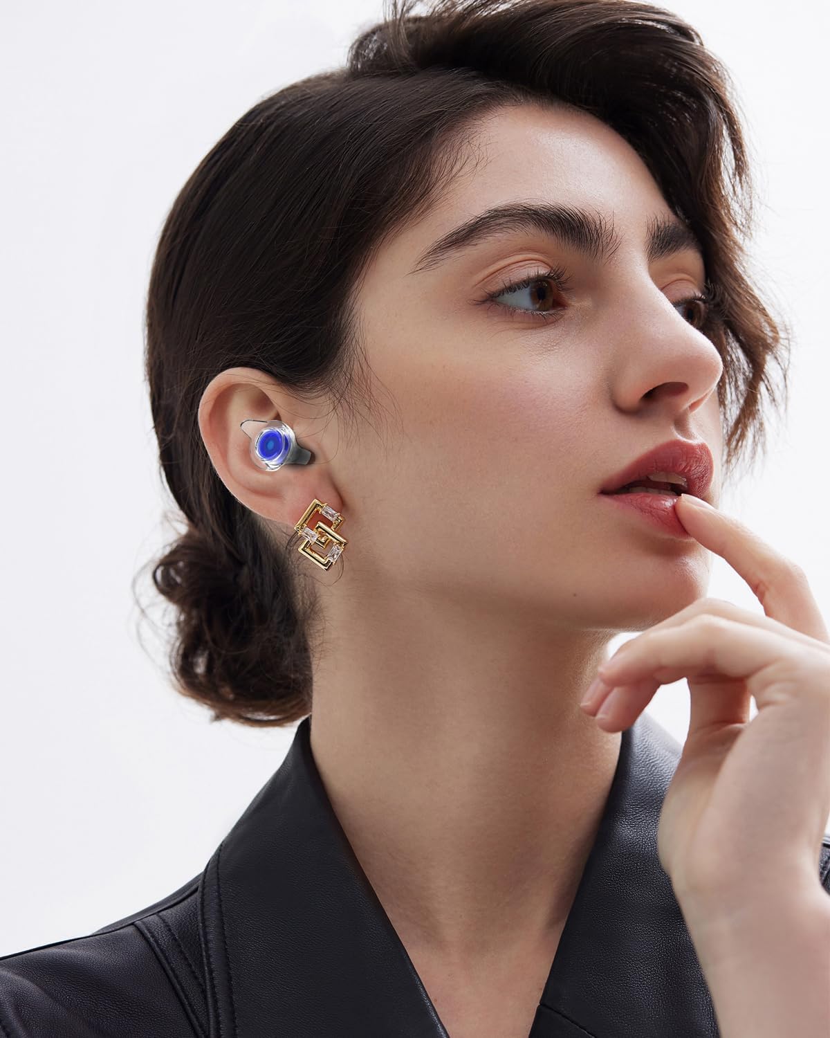 High-Fidelity Concert Earplugs, 28dB Reduction, 4 Ear-tip Sizes | In stylish blue. Ideal for live concerts, music festivals, DJs, nightlife, focused study, travel, and motorcycle riding.