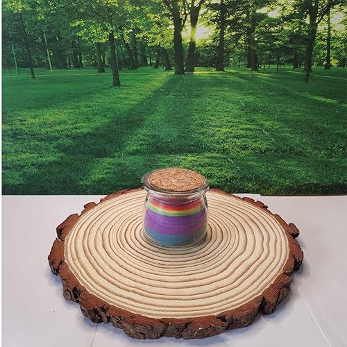 Miniatura 7 de Losas redondas de madera de pino natural, paquete de 5 rebanadas redondas de madera rústica, de 9 a 11 pulgadas, rodaja de corteza de árbol rústico,