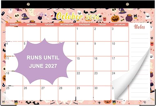 Miniatura 8 de Lbylyhxc Calendario de escritorio 2026, calendario de 18 meses desde enero de 2026 hasta junio de 2027, calendario mensual grande de Calendario